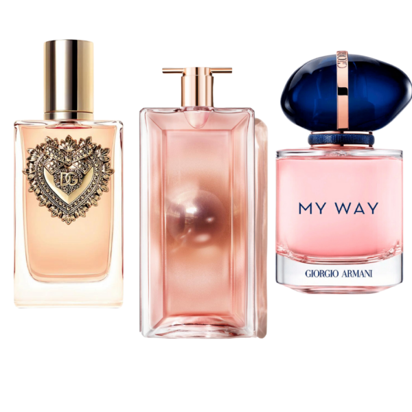 Paquete de 3 perfumes: Dolce & Gabbana Devotion, My Way Giorgio Armani, Lancôme Idôle (Eau de Parfum)